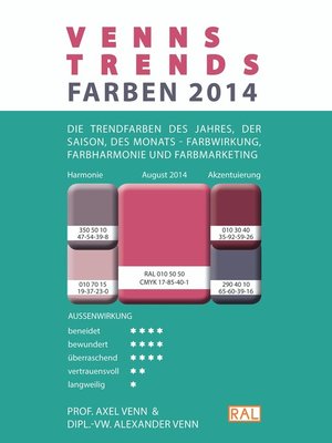 cover image of VENNS TRENDS FARBEN 2014